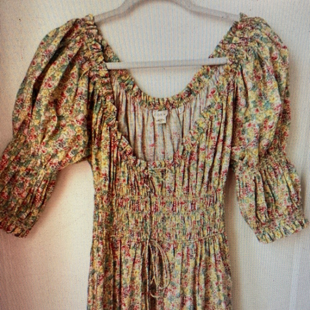 Floral Puff Sleeve Dress